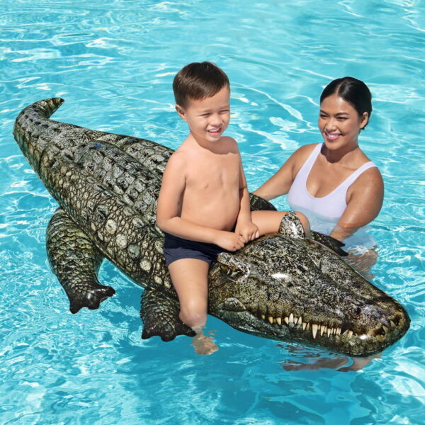 Inflatable Crocodile Pool Ride On