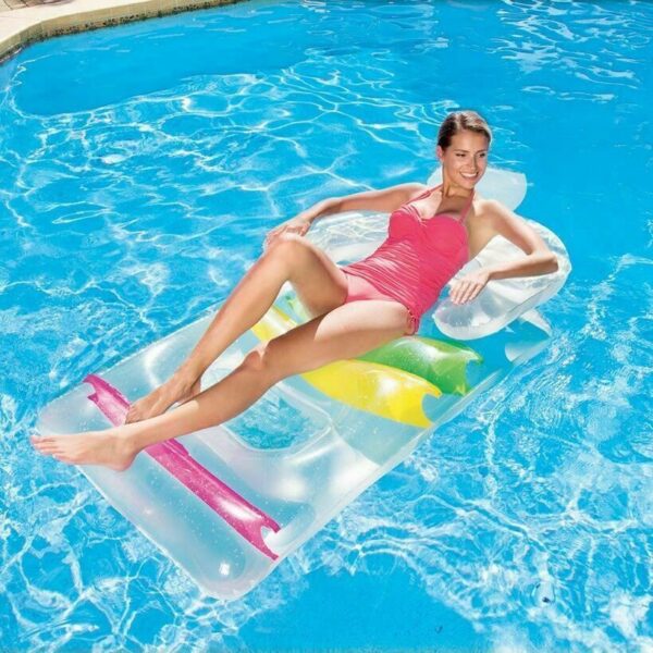Inflatable Rainbow Pool Lounger