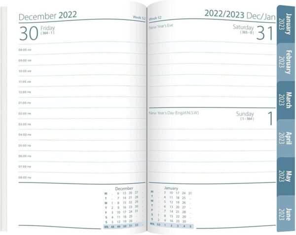 2023 Day A Page Appointment Diary