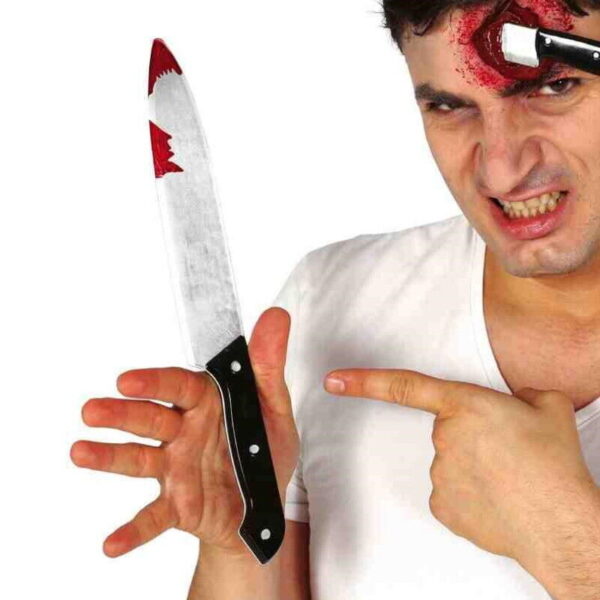 Fake Plastic Bloody Knife