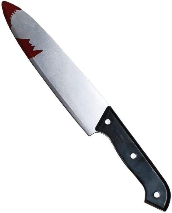 Fake Plastic Bloody Knife