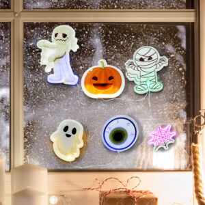 Halloween Light Up Gel Window Stickers