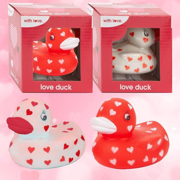 Valentines Day Rubber Bath Duck