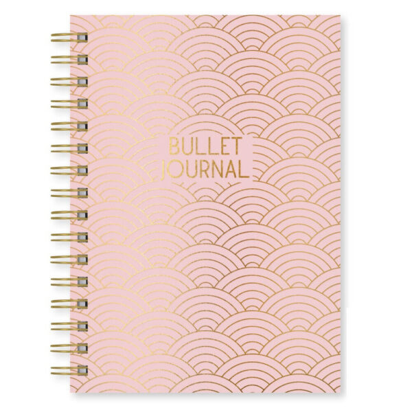 Pink Dotted Grid Paper Bullet Journal