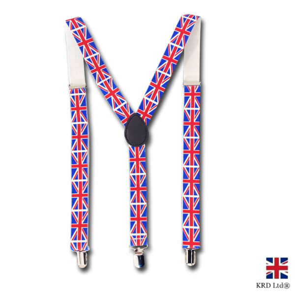 Union Jack Bow Tie & Braces Set
