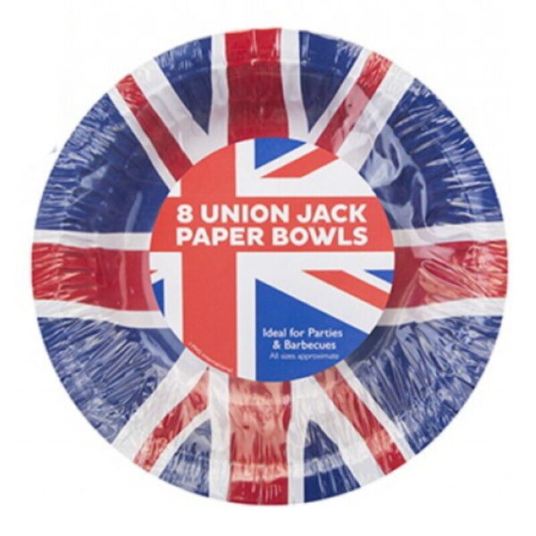 Union Jack Paper Bowls
