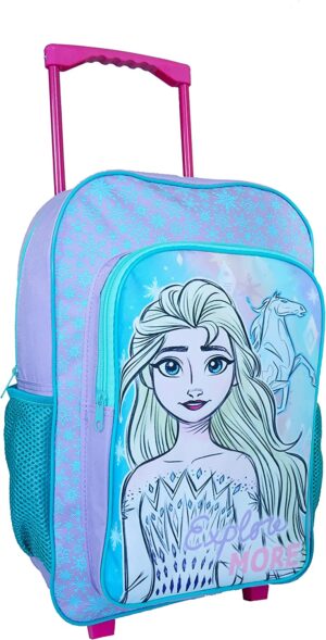 Girls Disney Frozens Wheeled Trolley Bag Luggage Holiday Suitcase Rucksack