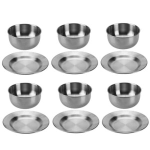 Stainless Steel Camping Dinner Plate Set
