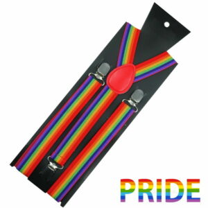 Gay Pride Rainbow Braces