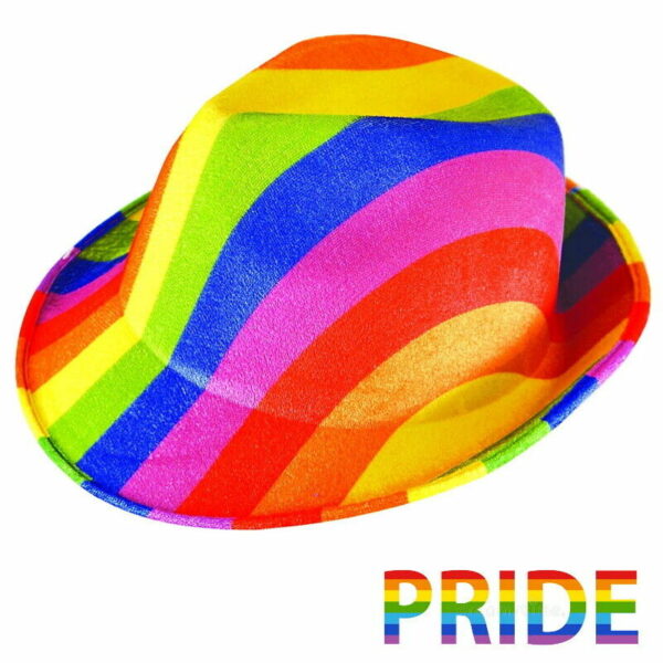 Gay Pride Rainbow Trilby Hat