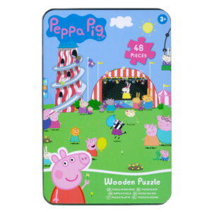 Peppa Pig Wooden Jigsaw Puzzle In A TIn