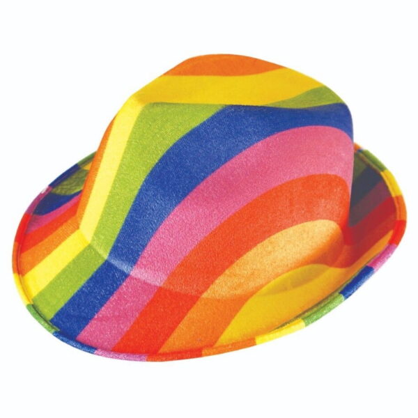 Gay Pride Rainbow Trilby Hat