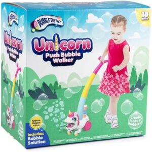 Unicorn Push Bubble Waler Toy