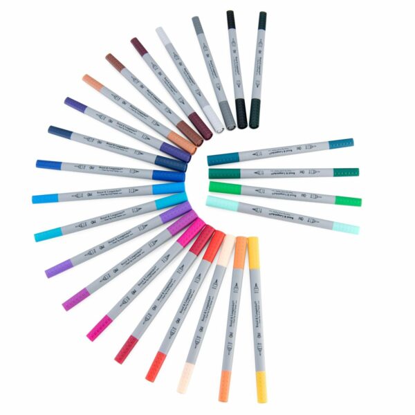 Dual-Tip Artist Colouring Pens