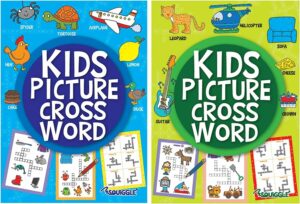 Kids Picture Cross Word Puzzle Books
