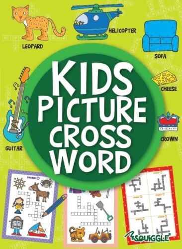 Kids Picture Cross Word Puzzle Books