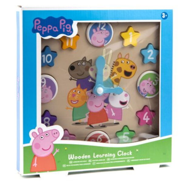 Peppa Pig Wooden Learning Clock