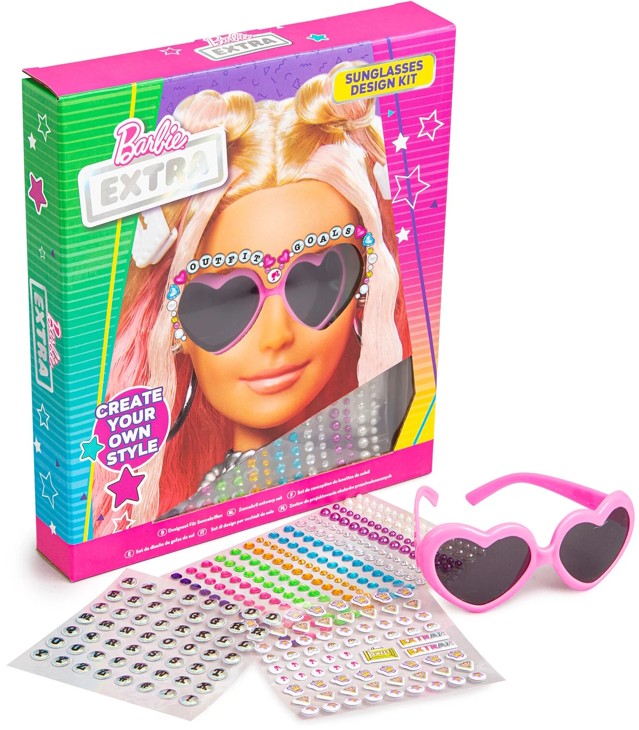 Barbie Sunglasses Design Kit Girls Fashion Craft Activity - Quickdraw  Supplies