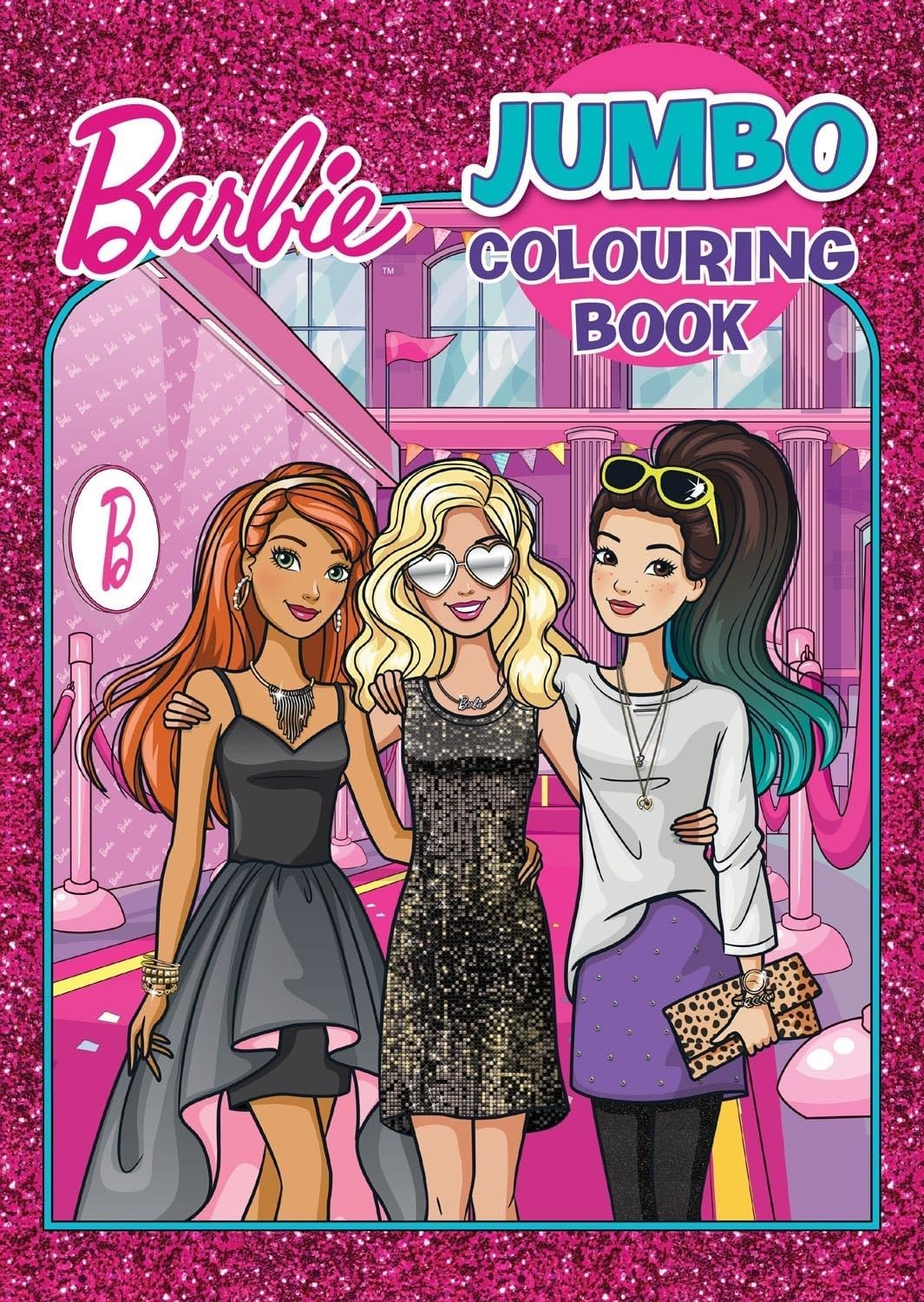 New Barbie Jumbo Colouring Book A4 Sheets Kids Children Fun Activity Ages  3+yrs