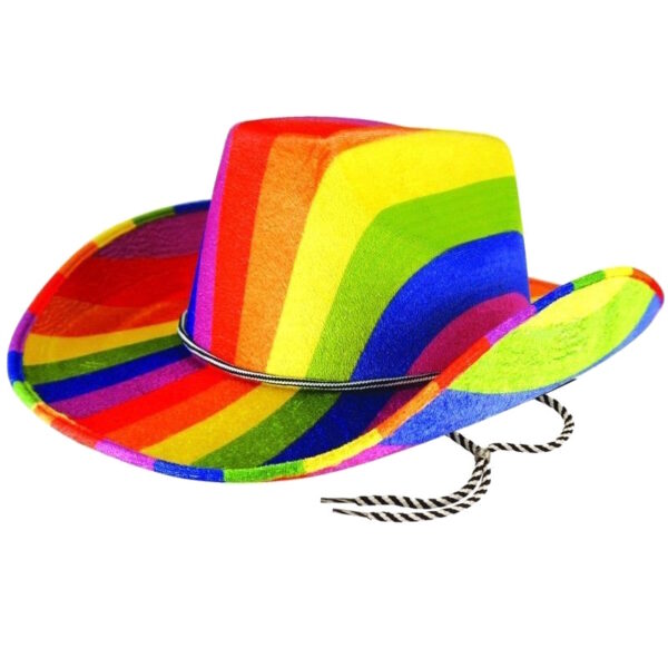 Gay Pride Rainbow Cowboy Hat