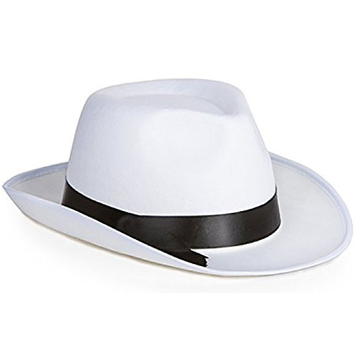 100 x Michael Jackson/Gangster Hats - 50 Black & 50 White