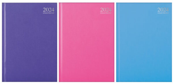 2024 2 pages per day pastel diaries