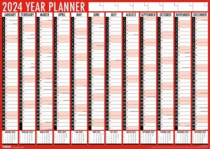 2024 Large A1 Size Year Planner