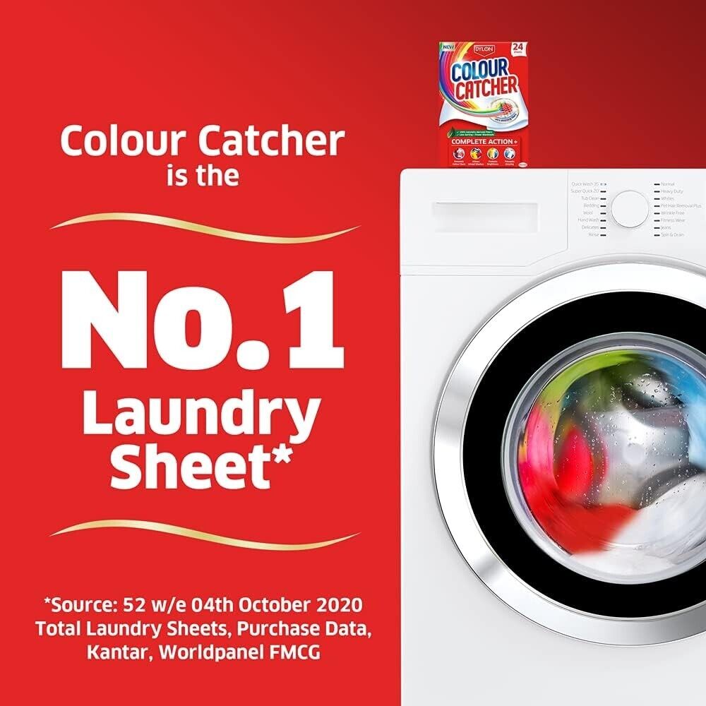 Dylon Colour Catcher Complete Action Laundry Sheets – 50 Sheets