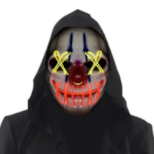 LED Light Up Clown Mask