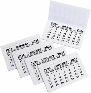 2024 calendar Tabs With Self Adhesive Backing