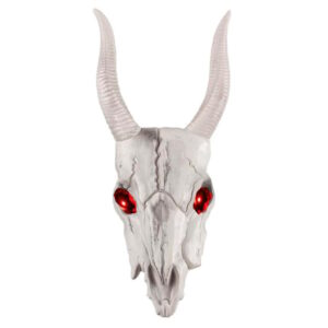 Goats Skull With Flashing Red Eyes