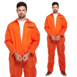 Prisoner/Convict Halloween Fancy Dress Costume
