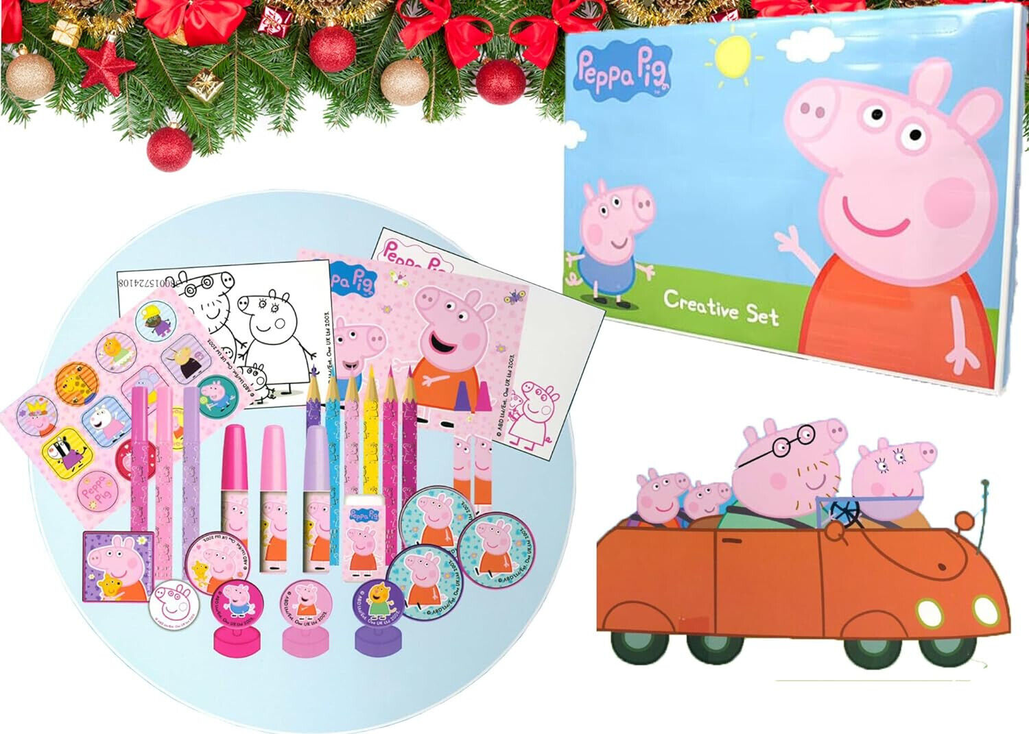 Personalised Peppa Pig Creative Set Christmas Advent Calendar