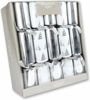 Deluxe Silver Christmas Crackers