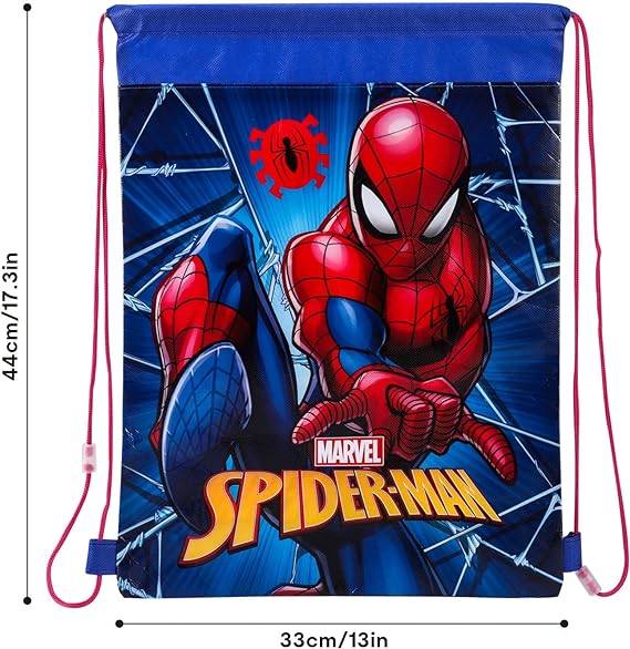 Spiderman Pull String Bag Childrens P.E Gym Shoe Swimming Kit