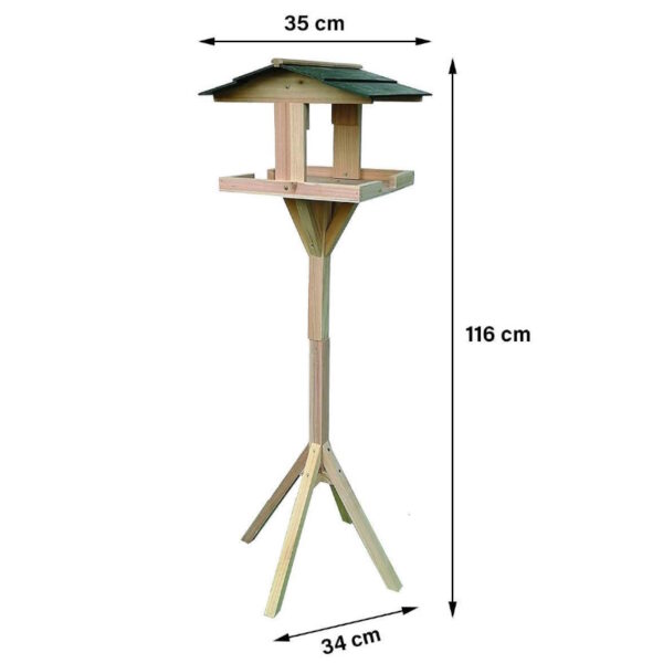 Traditonal Wooden Bird Table