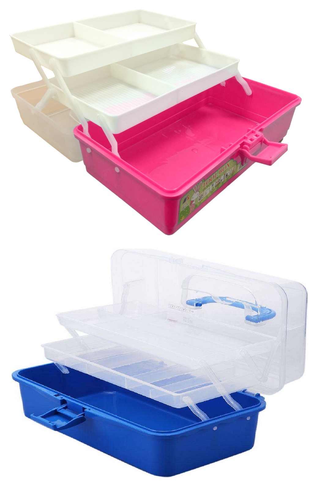 Arts & Crafts Cantilever Storage Box with Multiple Compartments - Quickdraw  Supplies
