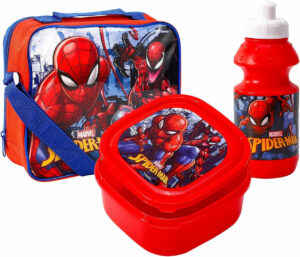 Three Piece Spiderman Packed Lunch Set