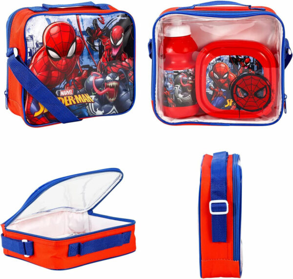 Three Piece Spiderman Packed Lunch Set