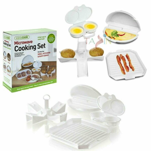 Four Piece Microwave Cooking Set